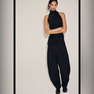 Zara high waist ballon pants XL
